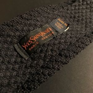 Vintage Yves Saint Laurent Knit Square Tie